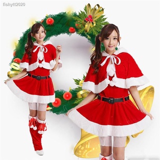 ⭐ชุดซานต้า หญิง ชุดคริสต์มาส ชุดซานตาครอสเด็ก ชุดซานตี้ ชุดแซนตี้เด็ก​ เครื่องแต่งกายคริสต์มาส เสื้อผ้าเด็กคริสต์มาสChil