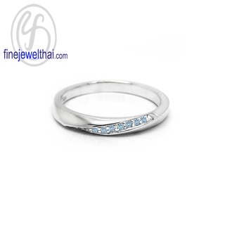 Finejewelthai-แหวนโทพาซ-โทพาซ-แหวนพลอย-แหวนเงินแท้-พลอยประจำเดือนเกิด-Topaz-Silver-Ring-Birthstone-R1341tp