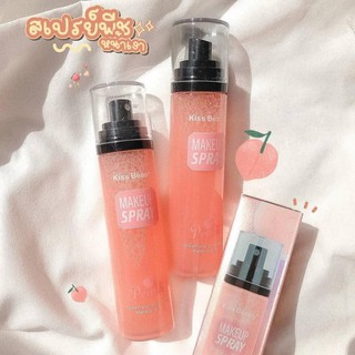 ภาพขนาดย่อของสินค้าKiss Beauty Makeup Spray Peach สเปรย์​น้ำแร่ หน้าเงา​ คิสบิวตี้ เมคอัพ สเปรย์พีช ให้เครื่องสำอางติดทนนาน no.2188