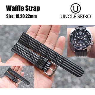 ภาพหน้าปกสินค้าสายนาฬิกา สายยาง Uncle Seiko Waffle Strap สีดำ ซึ่งคุณอาจชอบราคาและรีวิวของสินค้านี้