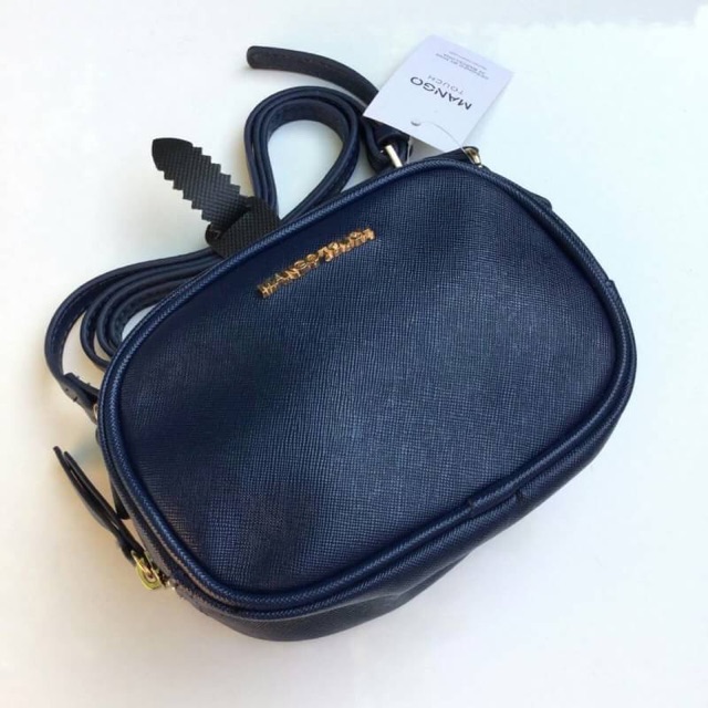 ของแท้-mango-saffiano-effect-mini-bag