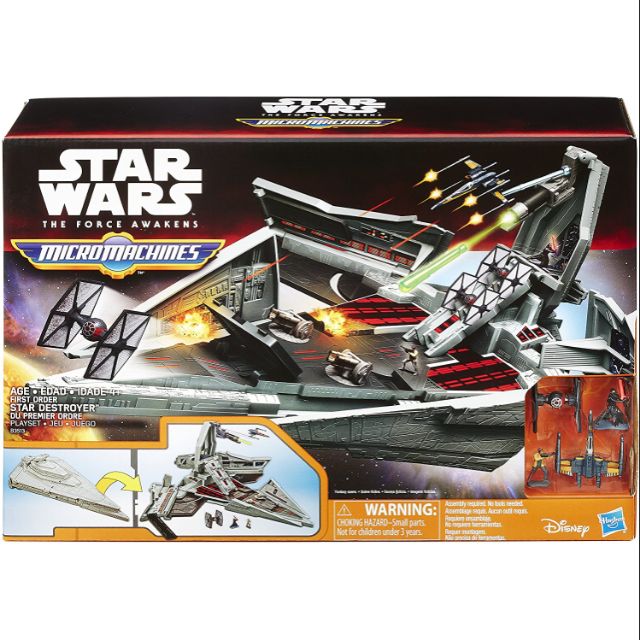 Star Wars The Force Awakens Micro Machines First Order Star Destroyer ...