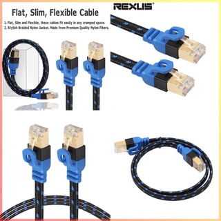 สายเคเบิลสายเคเบิ้ลเชื่อมต่ออินเทอร์เธอร์เน็ต Rj45 Cat 7 Lan