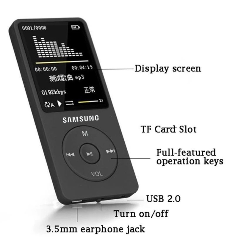 samsung-walkman-เครื่องเล่น-mp3-mp4-วิทยุ-fm-หน้าจอ-lcd-รองรับการ์ดหน่วยความจํา-แบบพกพา