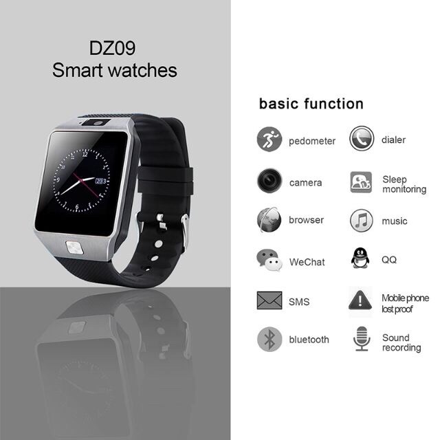 การจัดส่งที่รวดเร็ว-d2-5-smart-watch-dz09-a9-รองรับภาษาไทย-อังกฤษ-ฯลฯ