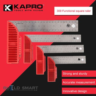 Kapro #309 LEDGEND™ SQUARE ฉากวัดสแตนเลส -วัดมุม 22.5°, 45°, 67.5° และ 90° จากขอบได้ง่าย ราคาถูกสุดๆ