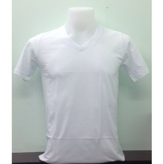 👕เสื้อยืดตราห่าน คอวี สีขาว เบอร์ 34-46👕บดั้งเดิมของห่านคู่ ผลิตจาก Cotton คุณภาพดี 100%