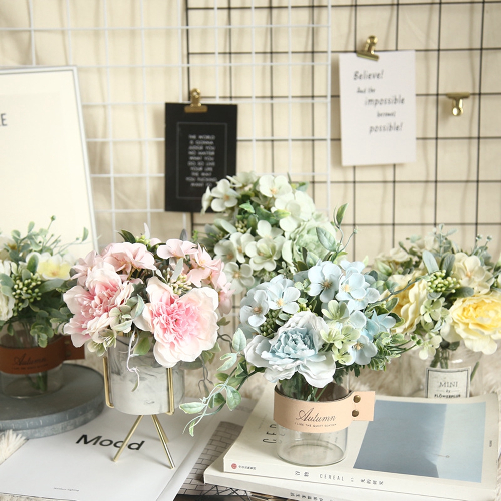 ภาพสินค้าalisondz ดอกไม้ประดิษฐ์ดอกกุหลาบ peony สําหรับตกแต่งงานแต่งงานสวน จากร้าน alisondz.th บน Shopee ภาพที่ 3