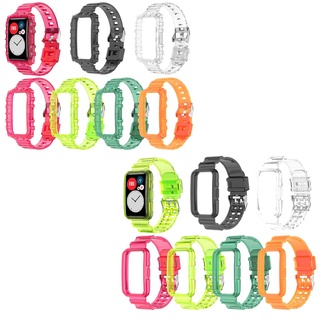 ภาพหน้าปกสินค้าสายนาฬิกาข้อมือซิลิโคนใส สําหรับ Huawei Watch Fit 2 new Fit2 ที่เกี่ยวข้อง