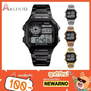 SKMEI 1335 Men Sports Watches, Waterproof Watch Stainless Steel Fashion watch - นาฬิกาแฟชั่น AG-026