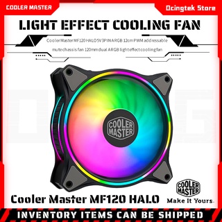 Cooler Master MF120 HALO 12cm addressable 5V 3PIN ARGB fan Computer case PWM quiet RGB fan CPU Cooler Water Cooling Replace fan