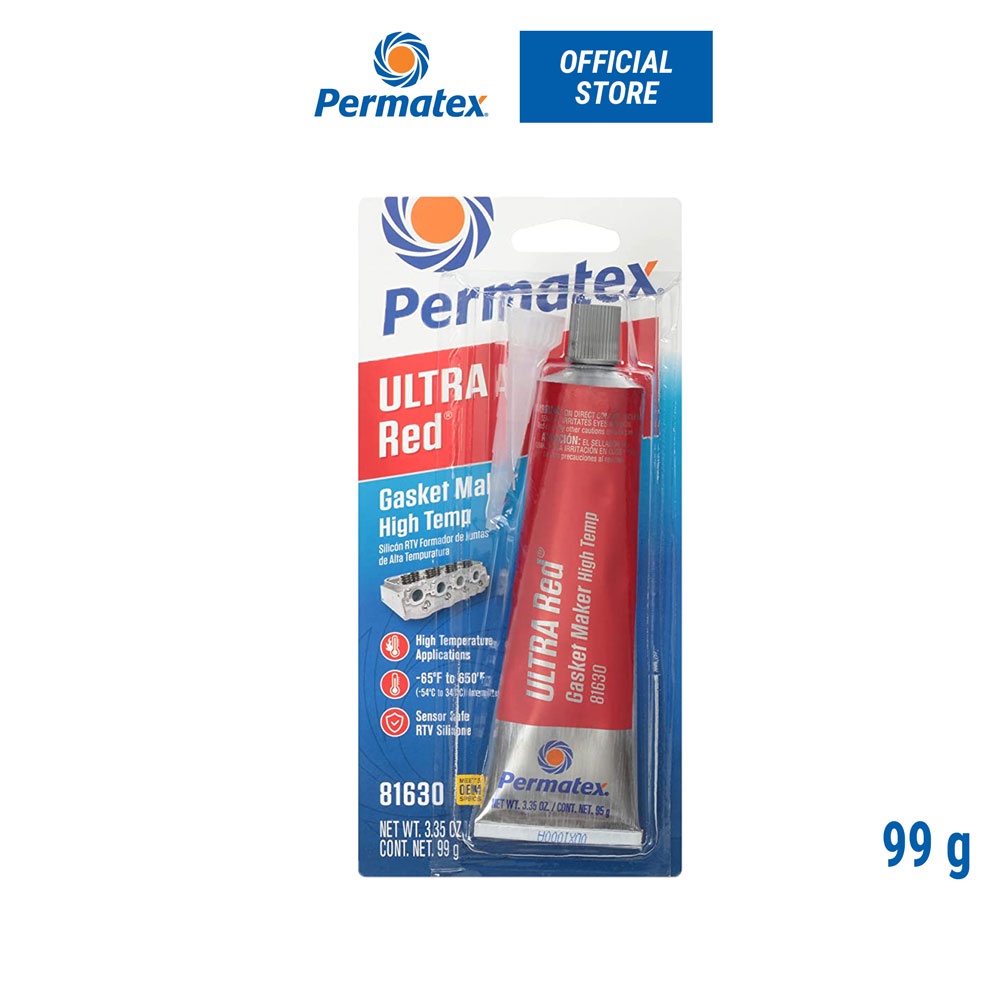 Permatex 81630 ULTRA Red Gasket Maker High Temp ซิลิโคนเหลวแทนปะเก็น ...