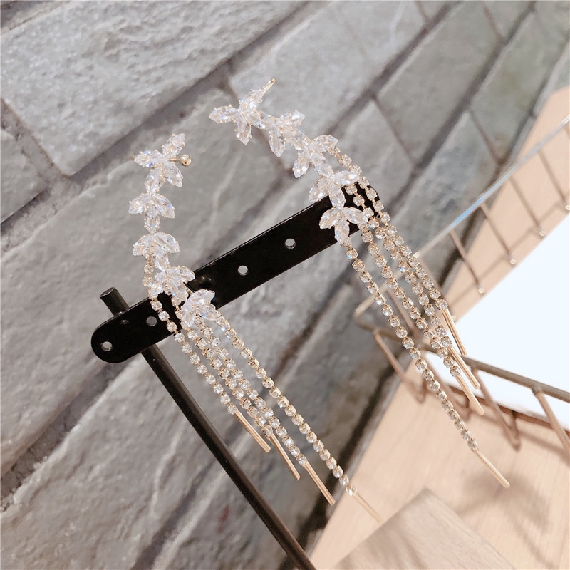 bella-korean-fashion-earrings-silver-needle-temperament-zirconium-flower-tassel-earrings