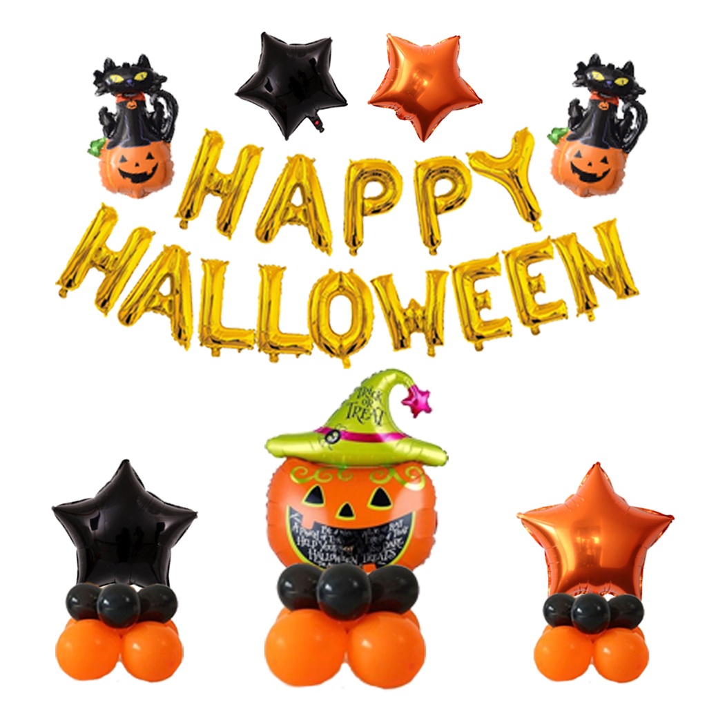 ลูกโป่งฮาโลวีล-halloween-balloon-มีหลายแบบให้เลือกนะคะ