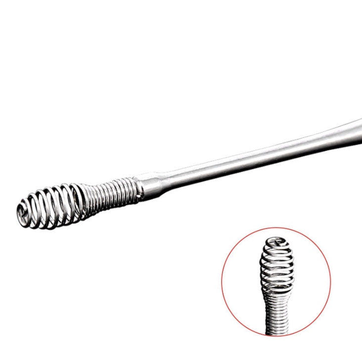ไม้แคะหู-ทำจากสเตนเลส-แบบสองด้านน-สำหรับทำความสะอาดหู-5-ชิ้น