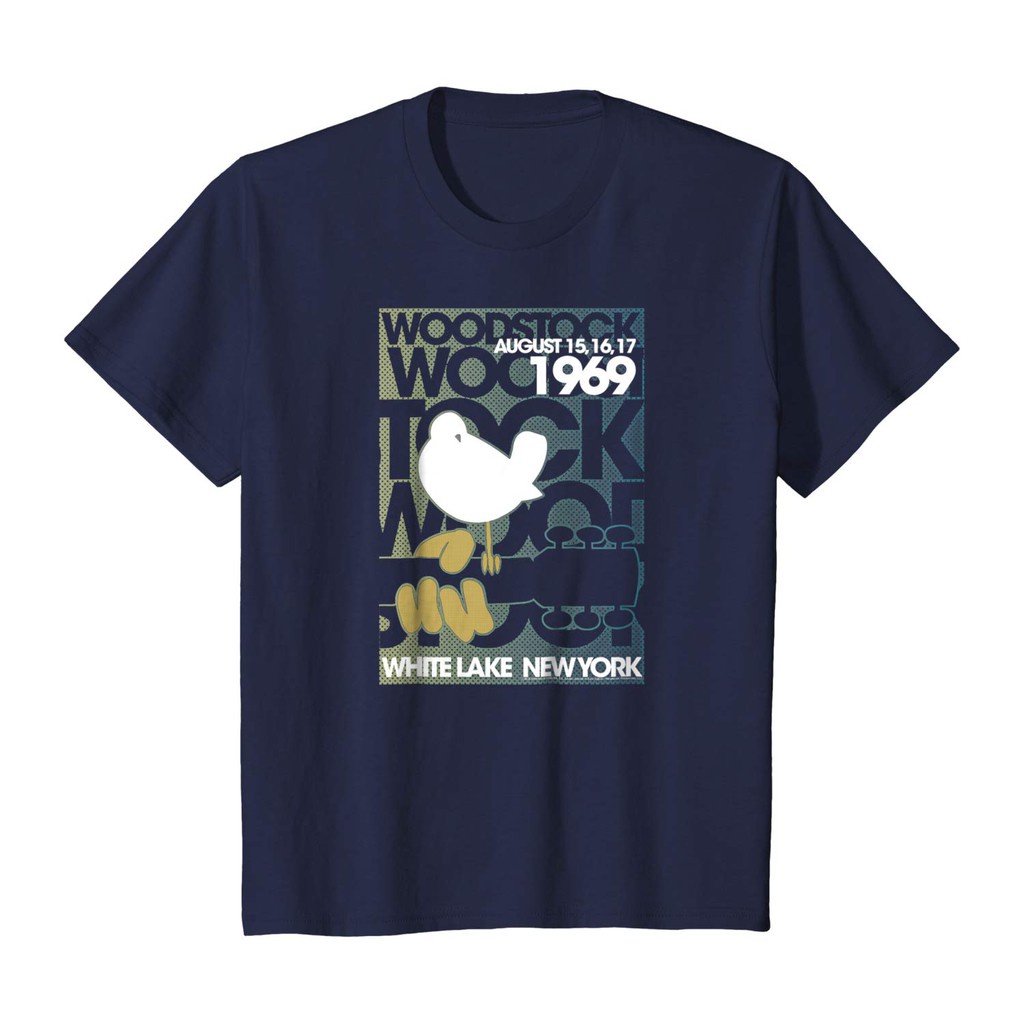 ๑-blue-g-woodstock-mens-colorful-logo-slim-fit-t-shirt-coal-100-cotton-sportswear-plus-size-apparel-birthday-gift