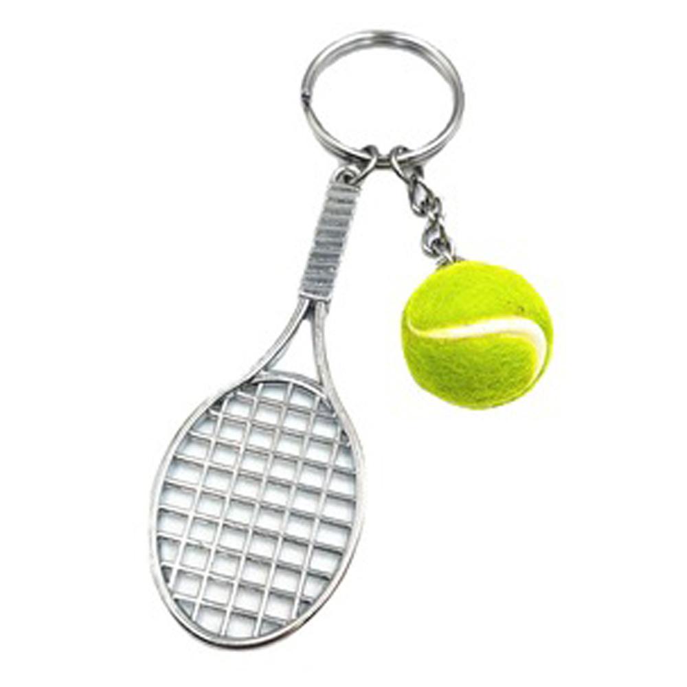 damao-พวงกุญแจไม้เทนนิส-จี้ไม้เทนนิส-ของที่ระลึกน่ารัก-พวงกุญแจรถ-พวงกุญแจโลหะ-ขนาดเล็ก