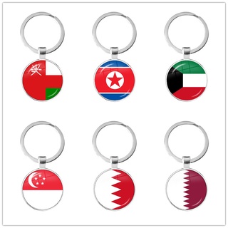ภาพหน้าปกสินค้าKuwait,qatar,north Korea,Bahrain,Oman,Singapore พวงกุญแจแก้ว รูปธงชาติสิงคโปร์ 25 มม. สําหรับผู้หญิง ผู้ชาย ของขวัญ ที่เกี่ยวข้อง