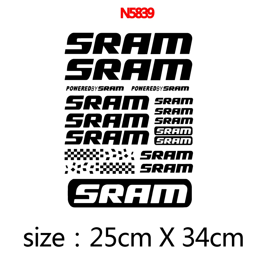 สติ๊กเกอร์ไวนิลเข้ากันได้กับ-sram-เฟรม-de-de-จักรยาน-mtb-จักรยาน