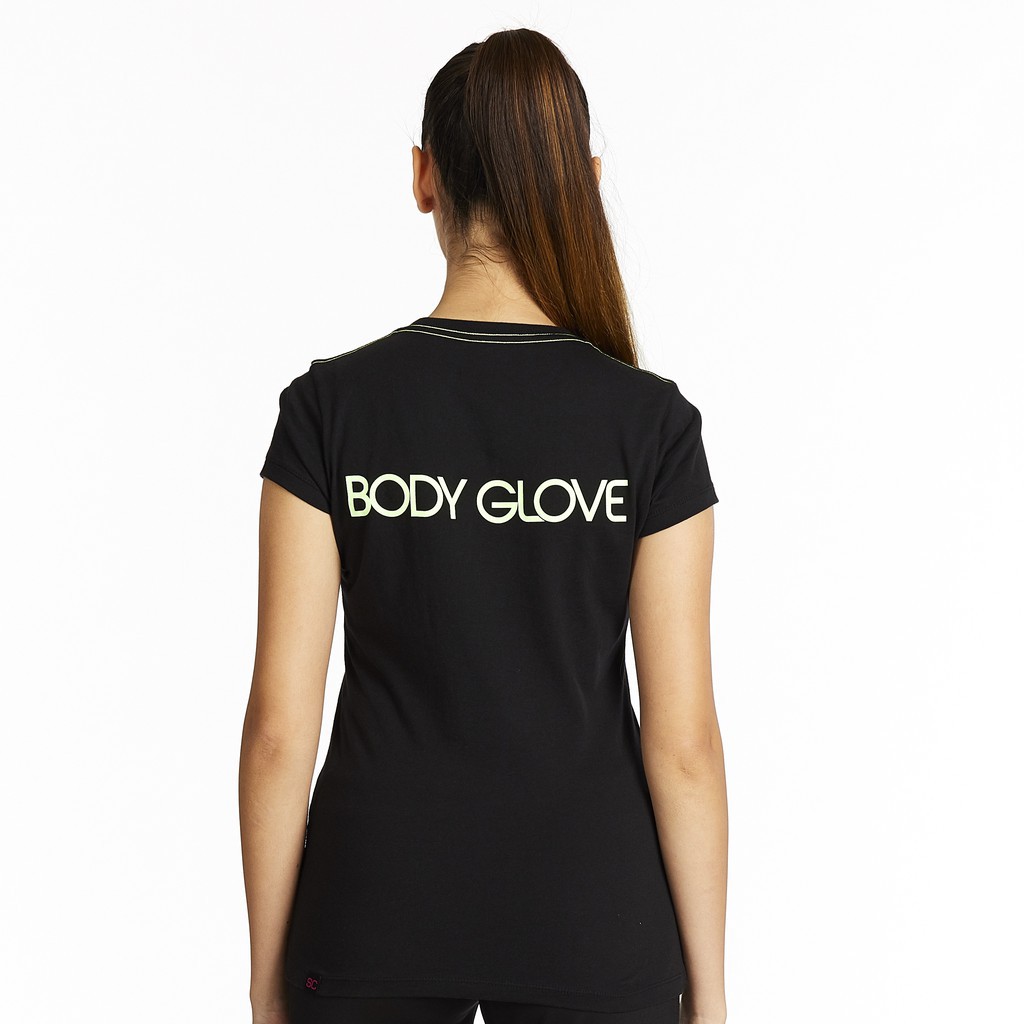 body-glove-sport-casual-cotton-women-crew-neck-tee-คอกลมสีดำ-black