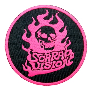 Scarab Vision ตัวรีดติดเสื้อ หมวก กระเป๋า แจ๊คเก็ตยีนส์ Hipster Embroidered Iron on Patch  DIY