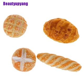 Xbeautyupyang ขนมปังจิ๋ว สําหรับบ้านตุ๊กตา 4 ชิ้น