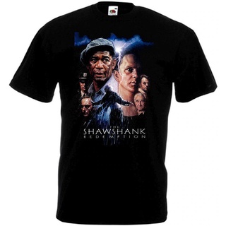 เสื้อยืด พิมพ์ลายโปสเตอร์ภาพยนตร์ The Shawshank Redemption v2 เข้ากับทุกการแต่งกาย ของขวัญวันเกิด สําหรับผู้ชาย XQ