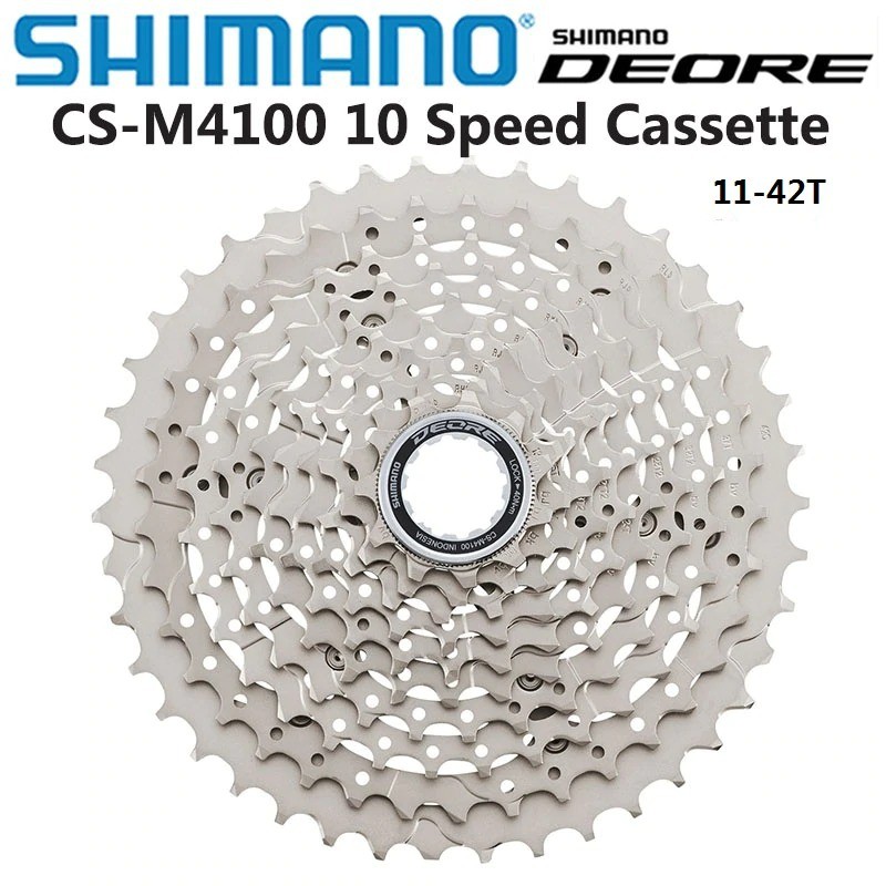 Shimano Pacco Pignoni 10 Velocità MTB Deore CS-M4100 10speed 11-42