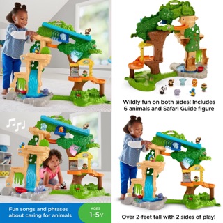 ของเล่นท๊อปรีวิว2019 Fisher-Price Little People Happy Animals Habitat Share and Care Safari ซุ้มกิจกรรมผจญภัยกับสัตว์ป่า