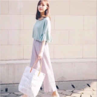  ♡ flower pleated culottes ♡