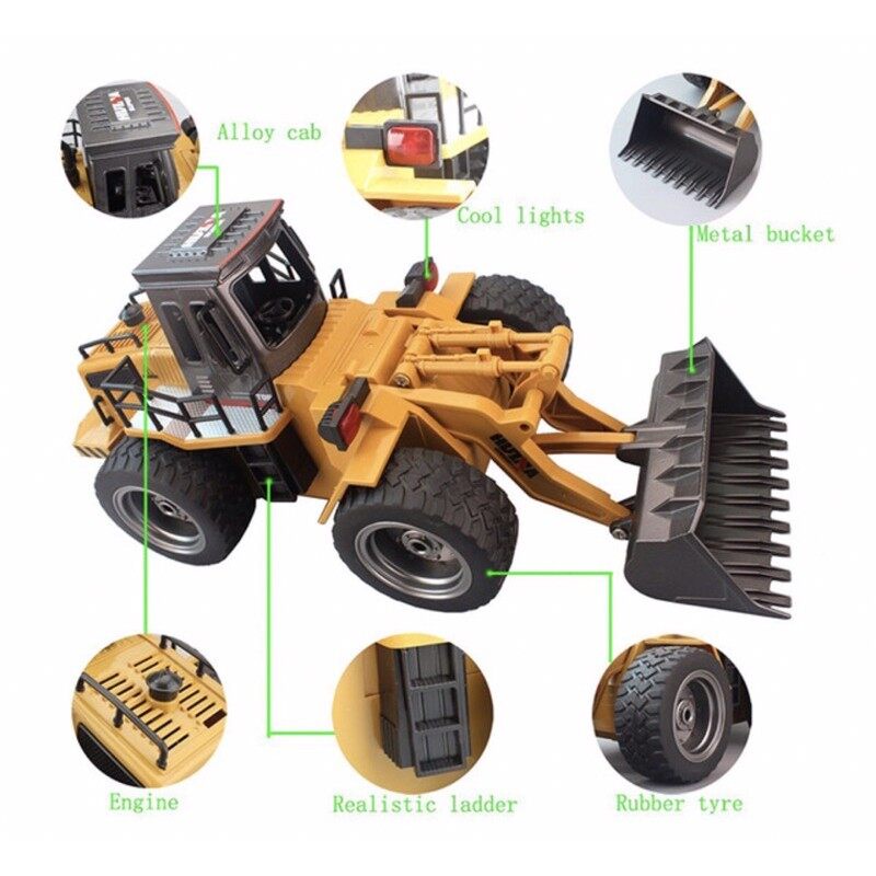 รถตักบังคับ-โครงเหล็ก-huina-1520-6ch-รถแทรกเตอร์-รถก่อสร้าง-รถดันดิน-รถเกรดดิน-หัวเหล็ก-รถบังคับวิทยุ-รถแบคโฮ