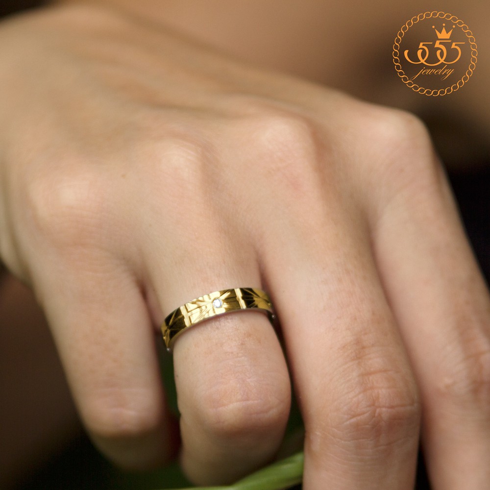 555jewelry-แหวนสแตนเลส-สลักลายสวย-หัวแหวนตกแต่งด้วยเพชร-cz-รุ่น-555-r091-แหวนแฟชั่น-แหวนผู้ชาย-แหวนผู้หญิง-r71