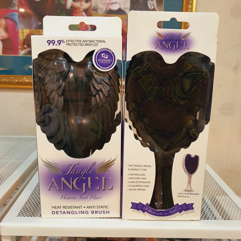 187 mm Tangle Angel Shiny Black Standard 1st Ver สินค้าแท้ หวีนางฟ้า ...
