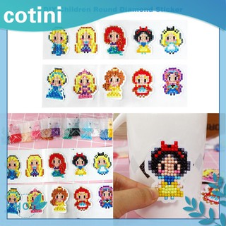 coni diy สติ๊กเกอร์ภาพการ์ตูนน่ารักแบบปักเพชรจิตรกรรมสําหรับเด็ก