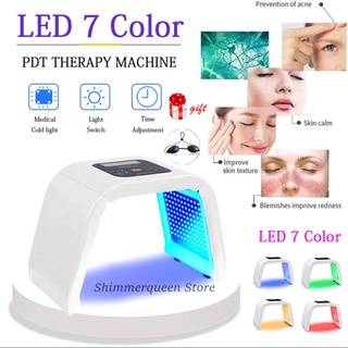 Ready stock 7 Colors PDT LED Facial Mask Light Therapy Skin Rejuvenation Device Spa Acne Remover Anti-Wrinkle Machine VB