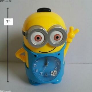 นาฬิกาปลุก ลาย มิเนียน Minion (Despicable Me) ขนาดสูง 7 นิ้ว