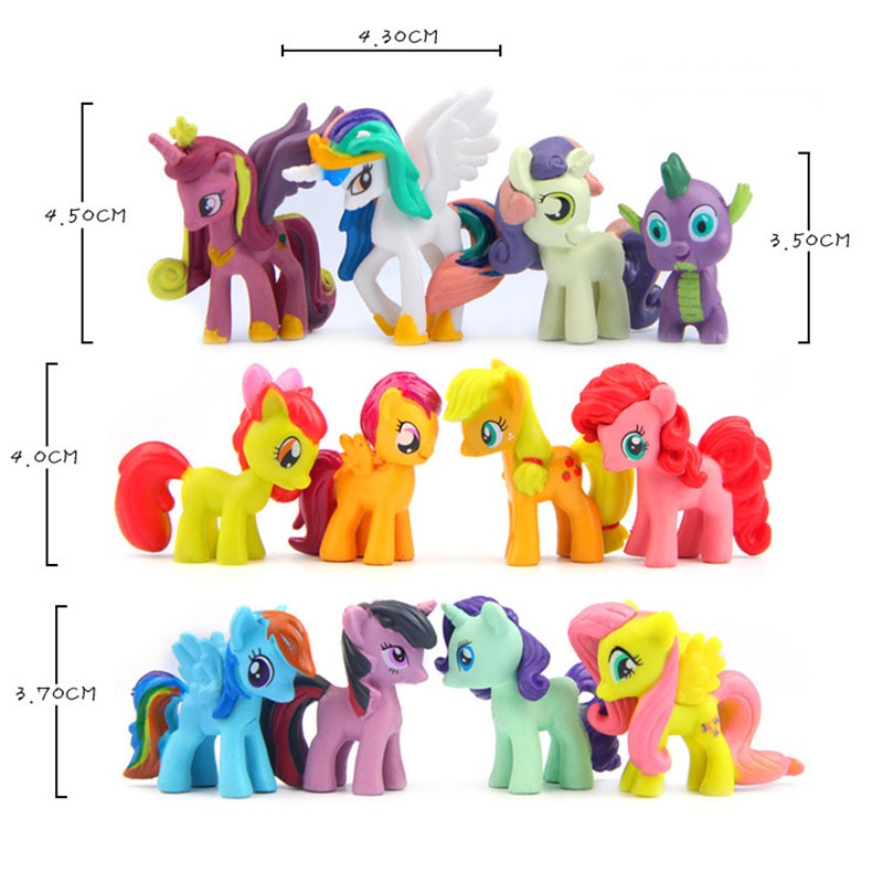 โมเดล-my-little-pony-มายลิตเติ้ลโพนี่-12-ตัว