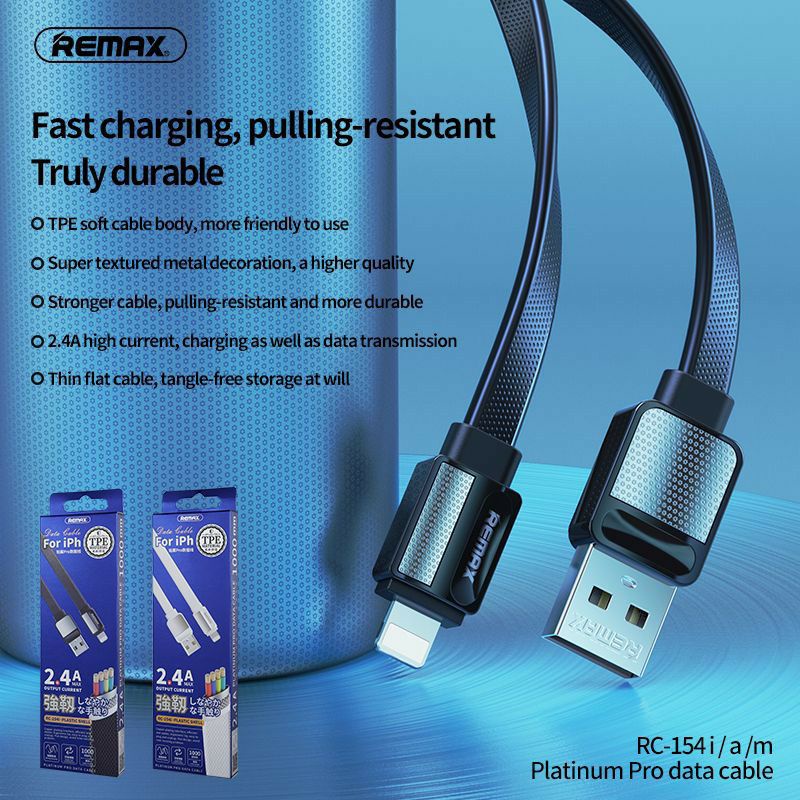 สายชาร์จ Remax RC-154 สำหรับ iPhone samsung type-c ชาร์จเร็ว 2.4A รับ ...