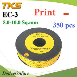 .เคเบิ้ล มาร์คเกอร์ EC3 สีเหลือง สายไฟ 5-10 Sq.mm. 350 ชิ้น (พิมพ์ ลบ ) รุ่น EC3-9Minus DD