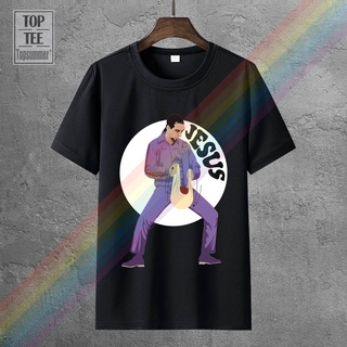 T-shirt  เสื้อยืดยีน พิมพ์ลาย The Jesus The Big Lebowski สีดํา สําหรับผู้ชาย ไซซ์ S ถึง 2S-5XL