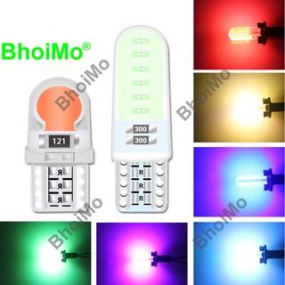 Bhoimo หลอดไฟ Led T10 W5W สัญญาณไฟท้ายรถจักรยานยนต์ 12Smd 194 168 สีเหลืองสีฟ้าสีเขียวสีชมพูสีเขียว