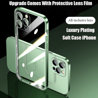 ราคาเข้ากันได้สำหรับ iPhone 11 Pro Max ชุบเคสป้องกัน เข้ากันได้สำหรับ iPhone 12 Pro Max ตัวป้องกันเลนส์เต็มรูปแบบกันกระแทกเคส TPU แบบนุ่มเข้ากันได้กับ iPhone 12 Mini Pro