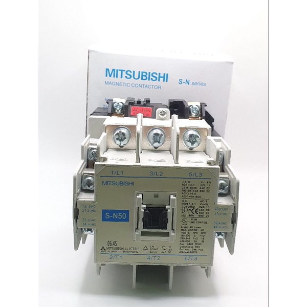 new-mitsubishi-s-n50-ac220v-contactor-แม็กเนติก-ของใหม่