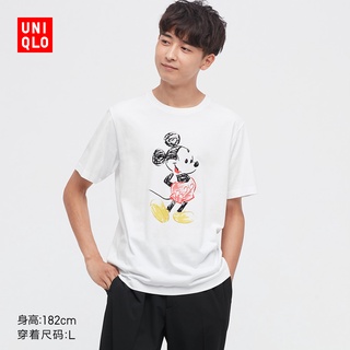 [S-5XL]พร้อมส่ง Uniqlo เสื้อยืดแขนสั้น ลายมิกกี้เมาส์ สําหรับผู้ชาย ผู้หญิง (UT) 447174