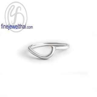 Finejewelthai-แหวนมินิมอล-แหวนเกลี้ยง-แหวนเงินแท้-Minimal-Silver-Ring-R140400