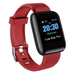 สมาร์ทวอช นาฬิกาผู้ชาย 116 PLUS นาฬิกาเพื่อสุขภาพหน้าจอสี D13 smart watch วัดความดัน วัดหัวใจ นับก้าว IP67 กันน้ำ กีฬา U