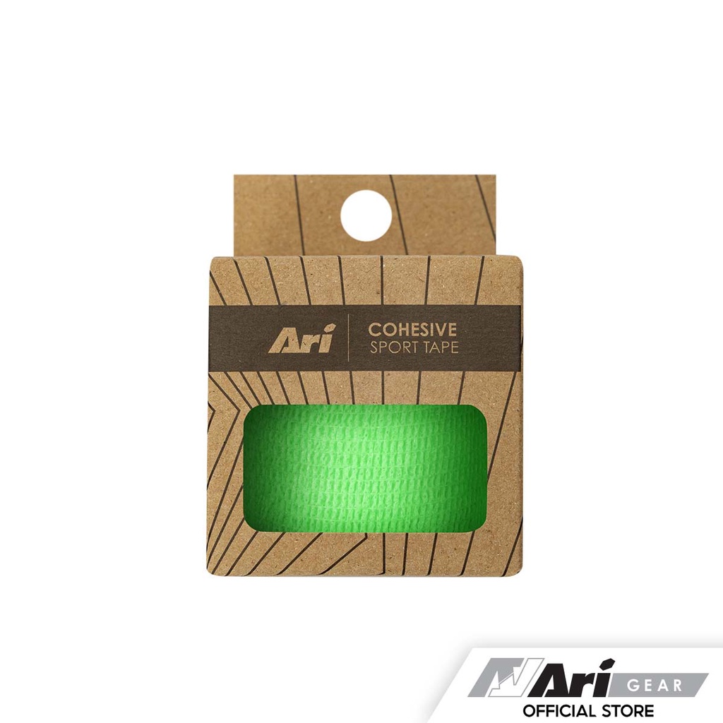 ari-cohesive-sports-tape-fluorescent-green-เทปผ้าล็อค-อาริ-2-นิ้ว-สีเขียว
