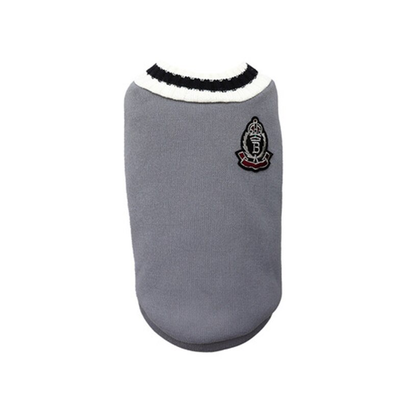 College Style Cat Sweater Winter Warm Cat Clothes for Small Medium Cat