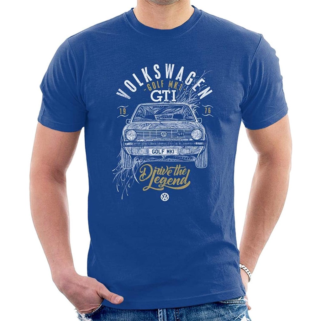 เสื้อยืด-ผ้าฝ้าย-พิมพ์ลาย-volkswagen-golf-gti-drive-the-legend-สําหรับผู้ชาย