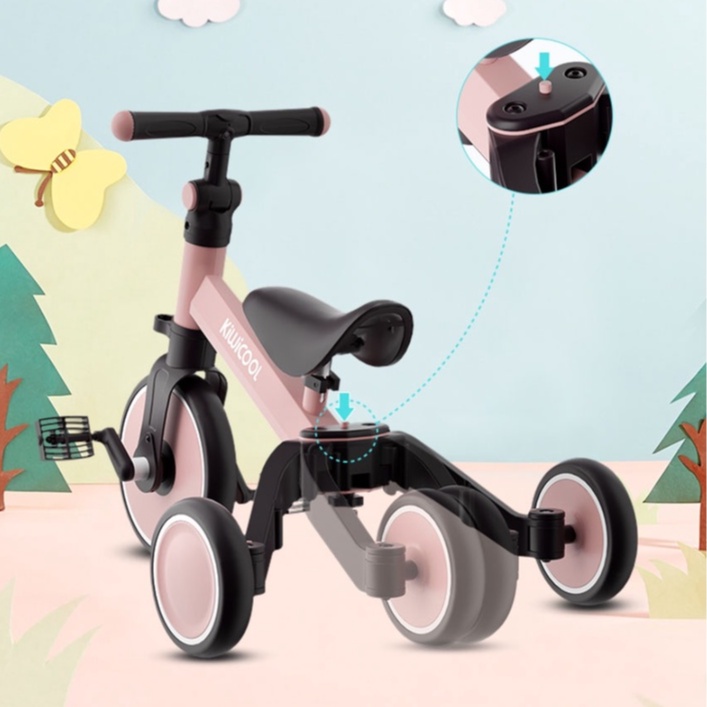 kiwicool-3in1-multifunction-bicycle-รถสามล้อปั่น7in1มีด้ามเข็น-จักรยานขาไถ-จักรยานทรงตัว-จักรยานสามล้อ-จักรยานสองล้อ